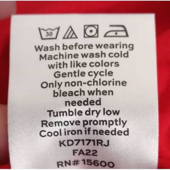 DRAPER JAMES RSVP™ TIE-FRONT FIT & FLARE DRESS RED SZ.S EUC. - Picture 9 of 9